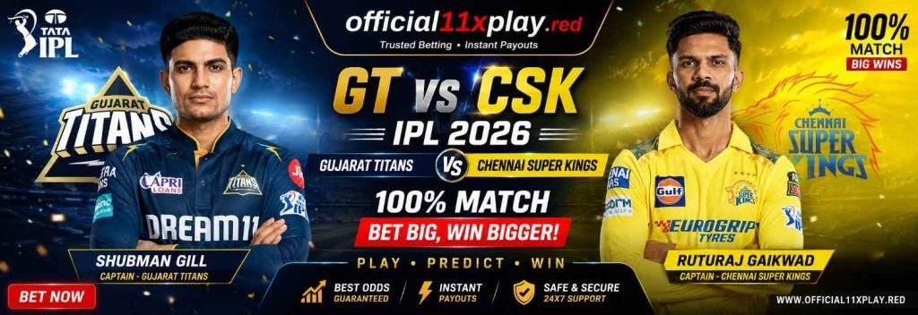 GT vs CSK IPL 2026: Gujarat Titans vs Chennai Super Kings – Match-postr